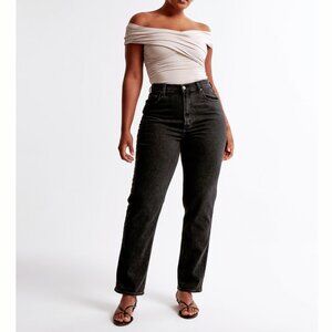 Abercrombie And Fitch - Curve Love Ultra High Rise Ankle Straight Jean - 2 Short
